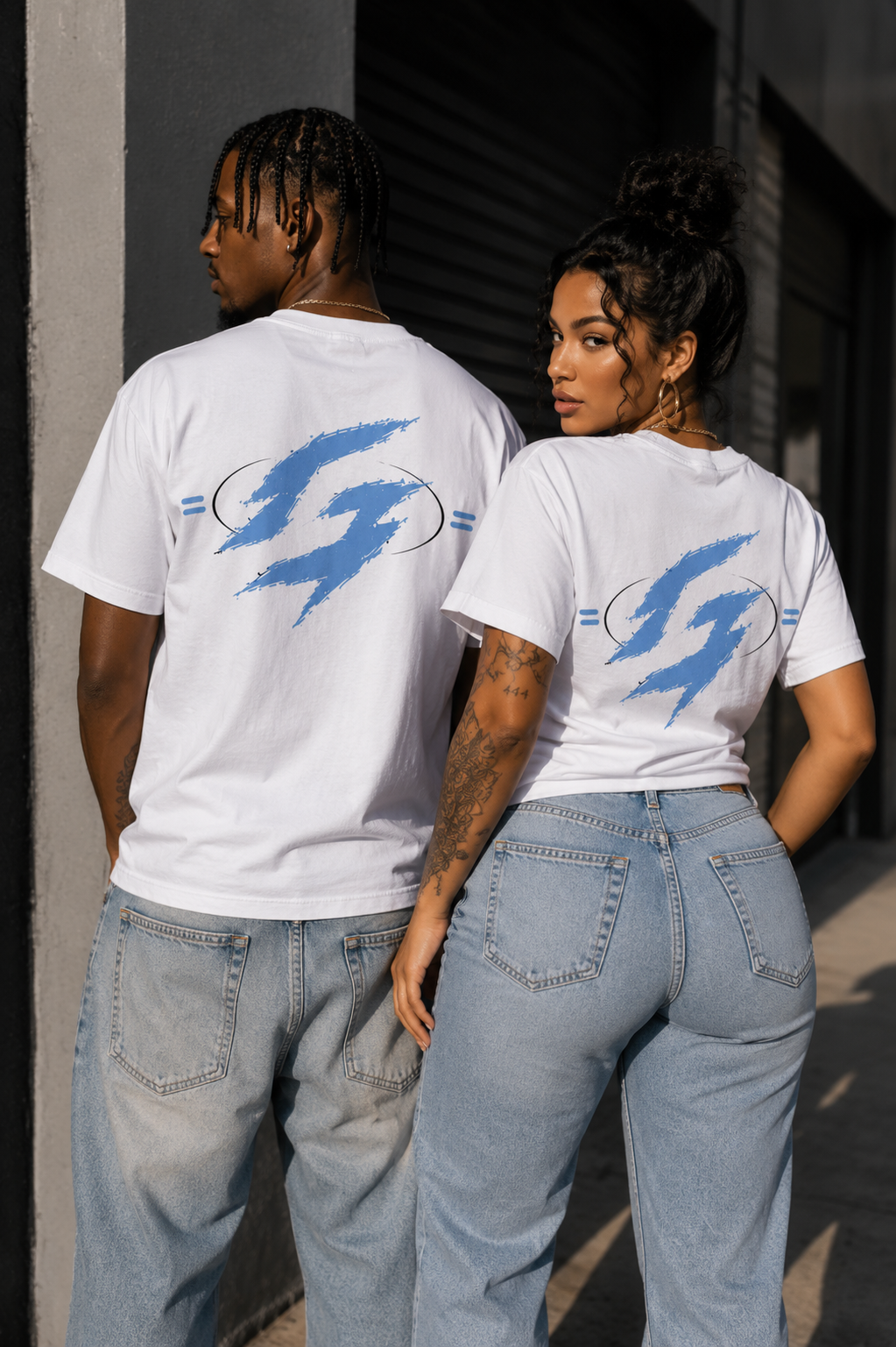 Grindaholic Worldwide League Tee – White / Blue / Black