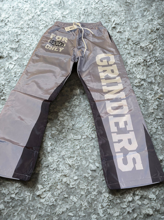 For Grinders Only Windbreaker Pants - Black/Grey Edition